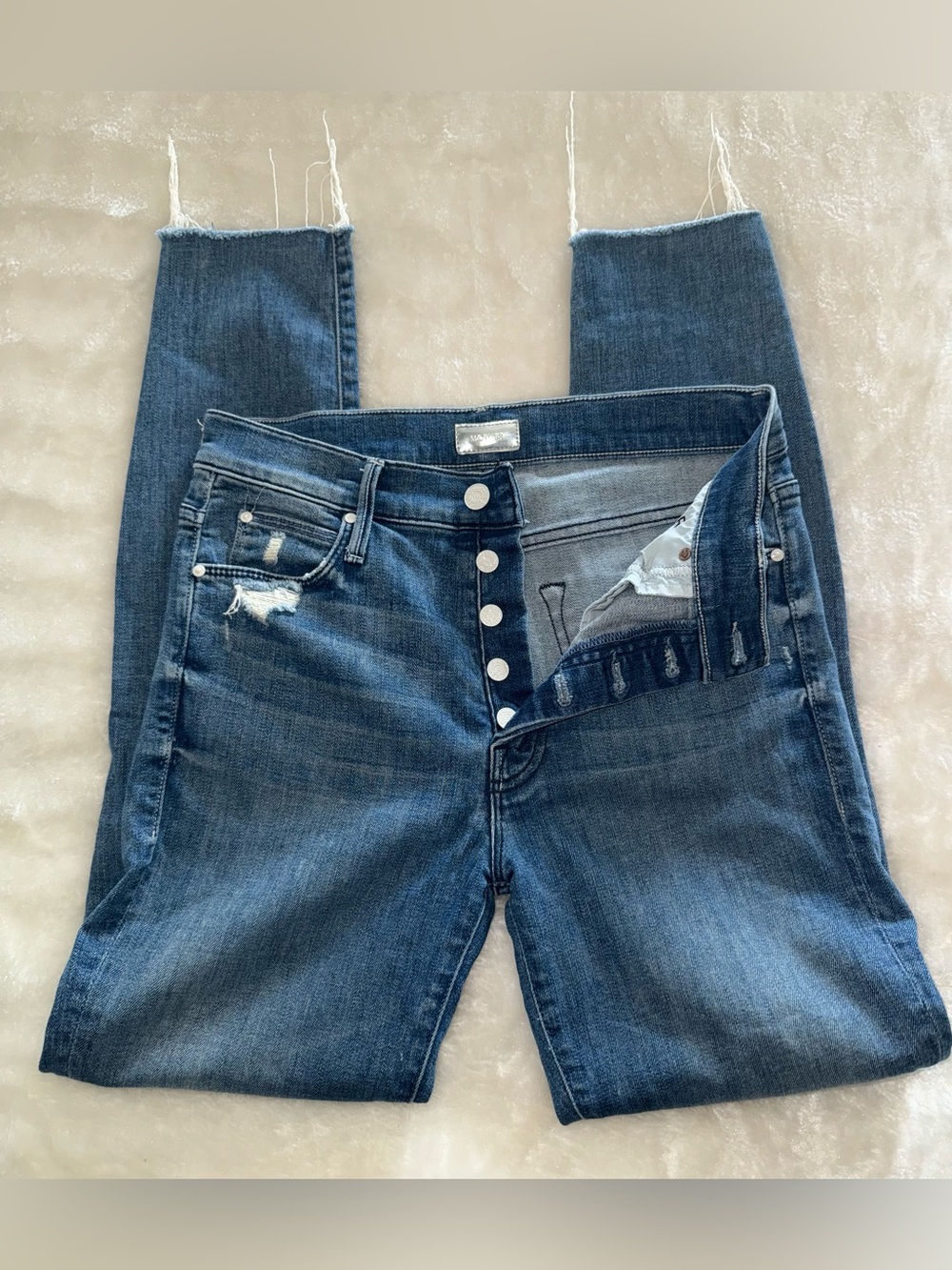 Mother the stunner ankle fray Jeans - Picture 7 of 13